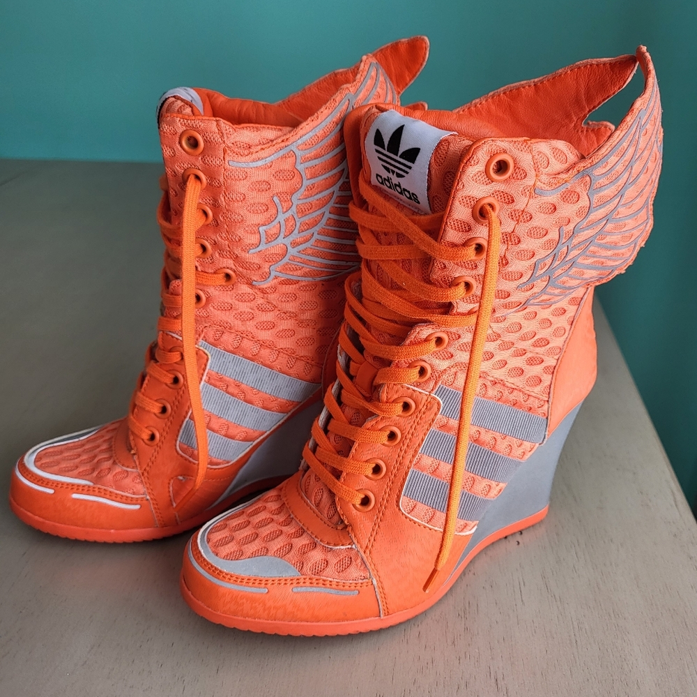 Jeremy Scott Adidas Wedge Sneakers Size 7